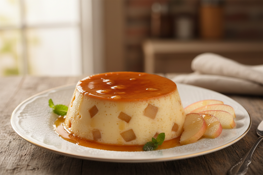 RECETTE - Flan à la crème de riz et à la pomme